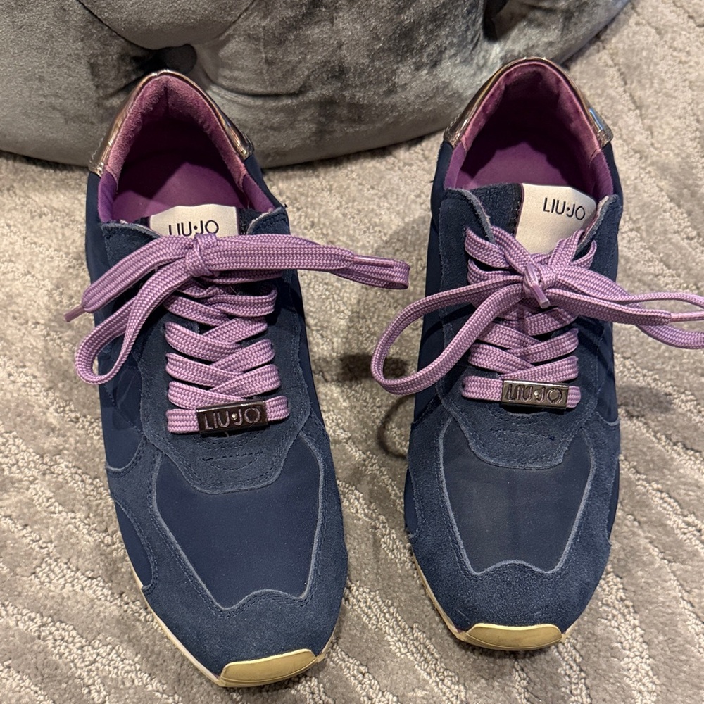Liu Jo Women's Navy and Lavender Sneakers